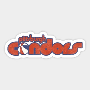 Retro Defunct Pittsburgh Condors Basketball Sticker